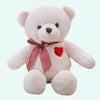 Peluche ours blanc cœur