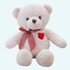 Peluche ours blanc cœur