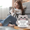 Peluche crochet positive chat