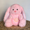 Peluche veilleuse de lapin rose qui respire