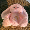Peluche veilleuse de lapin rose qui respire