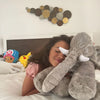Peluche éléphant oreiller grise