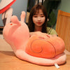 Peluche escargot avec coeur rose