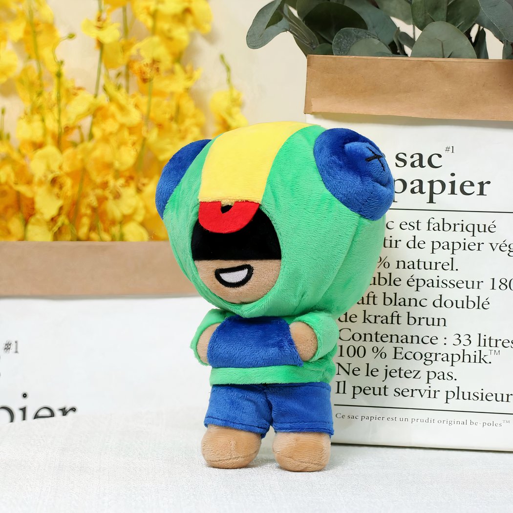 Pack Peluche Brawl Stars Spike et Léon