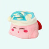 Peluche Kirby avec bonnet de nuit bleu