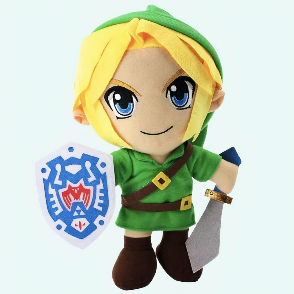Peluche Link épée et bouclier