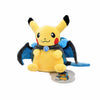 Peluche Pikachu déguisé en Méga Dracaufeu X
