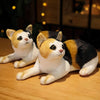 Peluche chat rayé