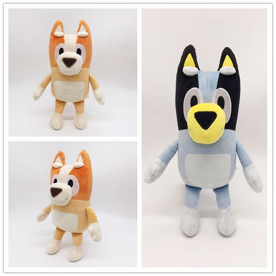 Peluche chien Bluey et Bingo