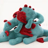 Peluche dragon volant bleu