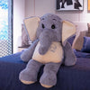 Peluche éléphant géant gris