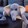 Peluche éléphant géant gris