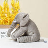 Peluche éléphant oreiller grise