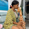 Peluche géante girafe