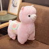 Peluche lama rose