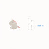 Peluche licorne super douce blanche