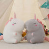 Peluche licorne super douce blanche