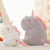 Peluche licorne super douce blanche