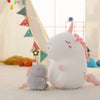Peluche licorne super douce blanche