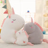 Peluche licorne super douce blanche