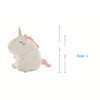 Peluche licorne super douce blanche