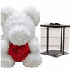 Peluche ours roses blanches coffret collector