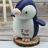Peluche pingouin I love you
