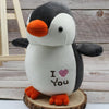 Peluche pingouin I love you