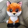 Peluche renard aux grands yeux noirs