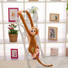 Peluche singe kawaii longue queue marron