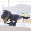 Peluche tyrannosaure adorable grise