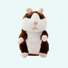 Peluche Hamster marron chocolat parlant