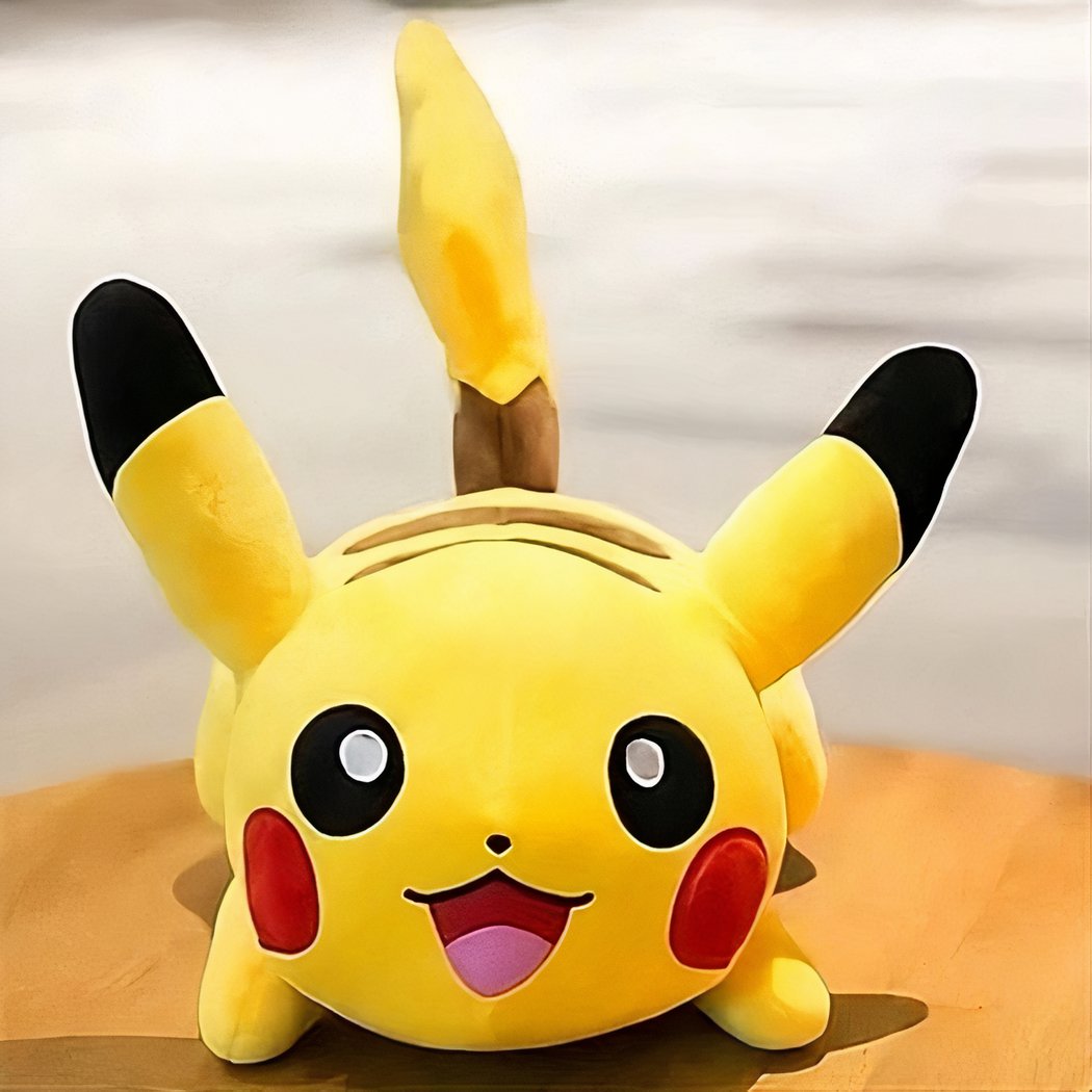 Peluche Pikachu grand sourire