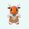 Peluche Salamèche renne de Noël