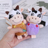 Peluche petite vache porte-clés