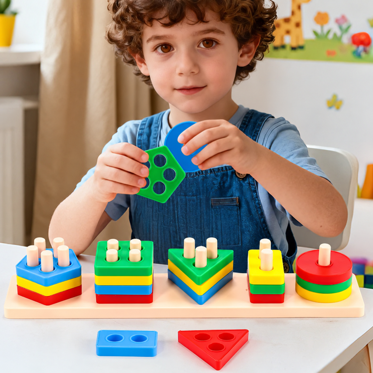 Jeu géométrique Montessori