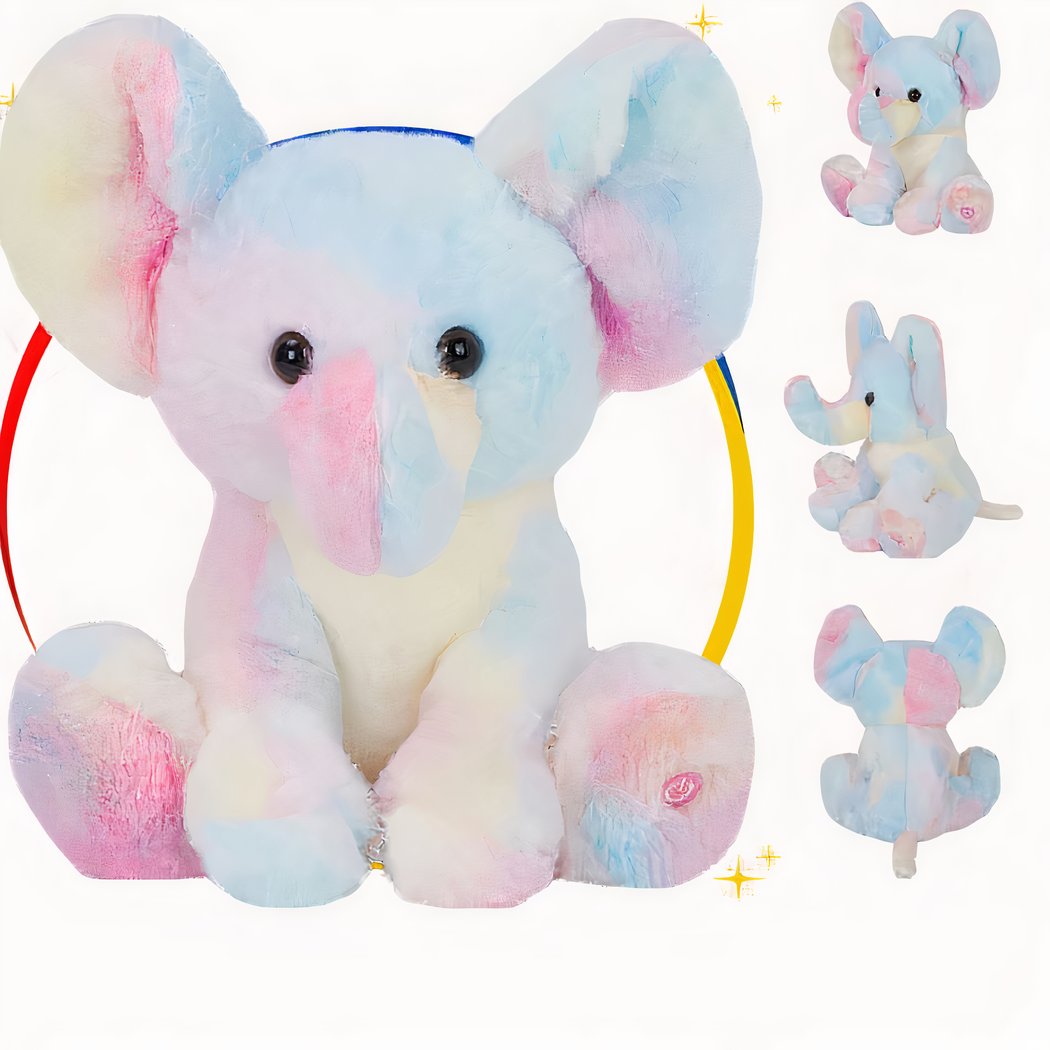 Veilleuse peluche en forme d’éléphant