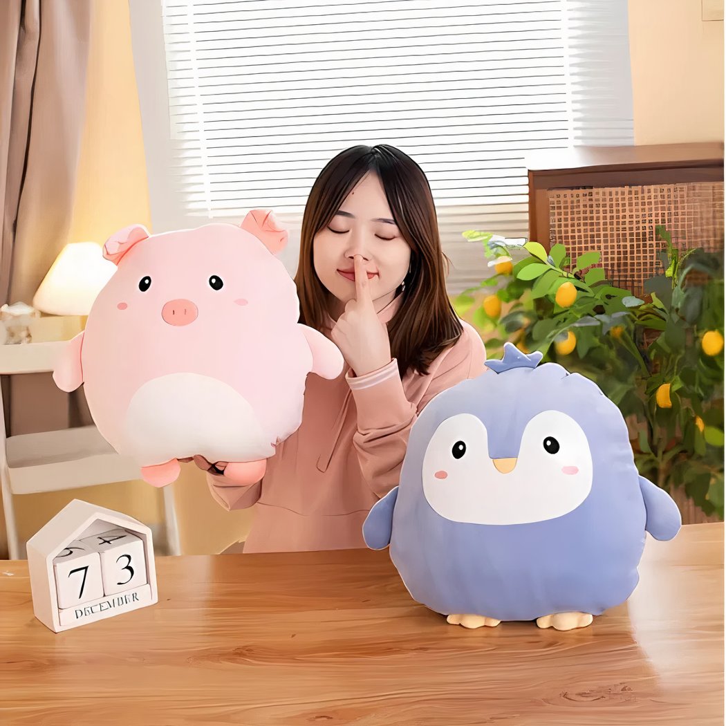 Peluche pingouin toute ronde