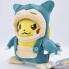 Peluche Pikachu déguisé en Ronflex