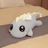 Peluche dinosaure gris géant