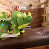 Peluche dinosaure toute douce verte