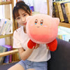 Mignonne peluche Kirby tête en l'air