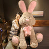Peluche lapin marron géant
