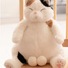 Peluche gros chat blanc