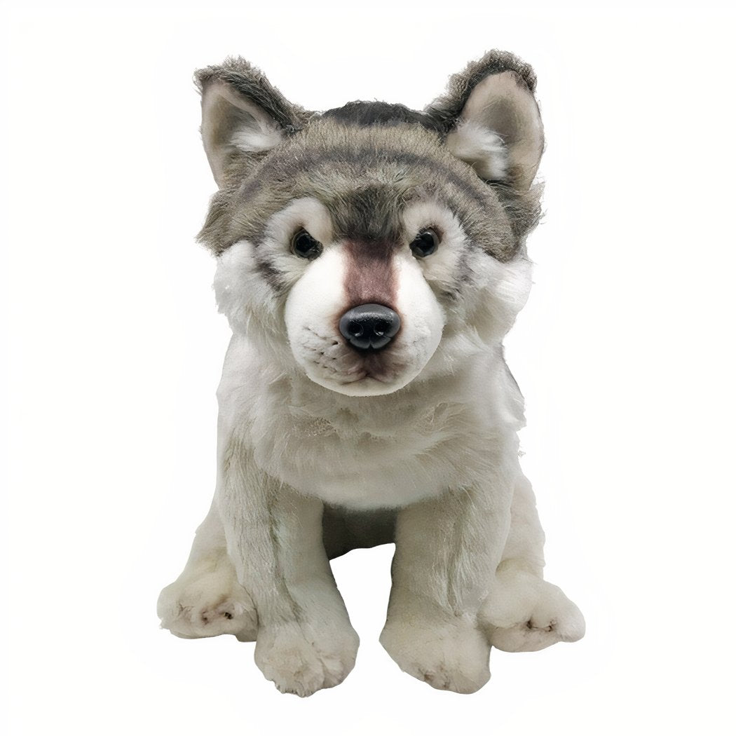 Peluche loup assis