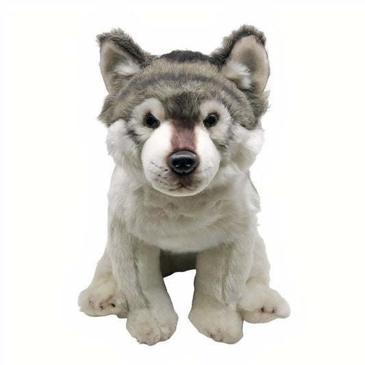 Peluche loup assis