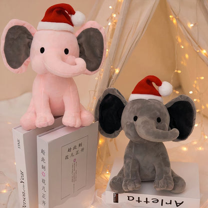 Peluche éléphant de Noel