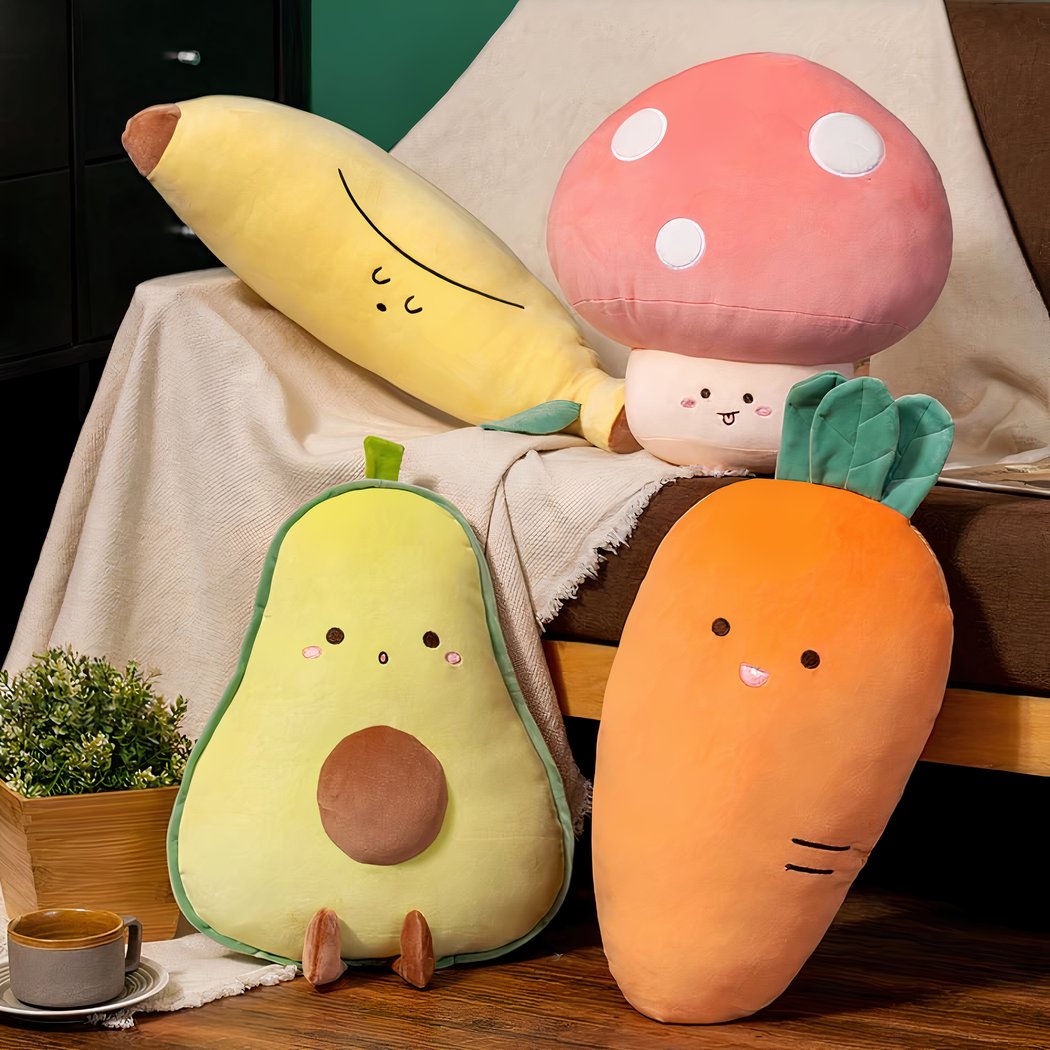 Poupée en peluche fruit en forme de carotte