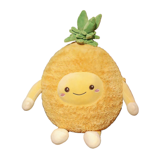 Peluche douce en forme de fruit ananas