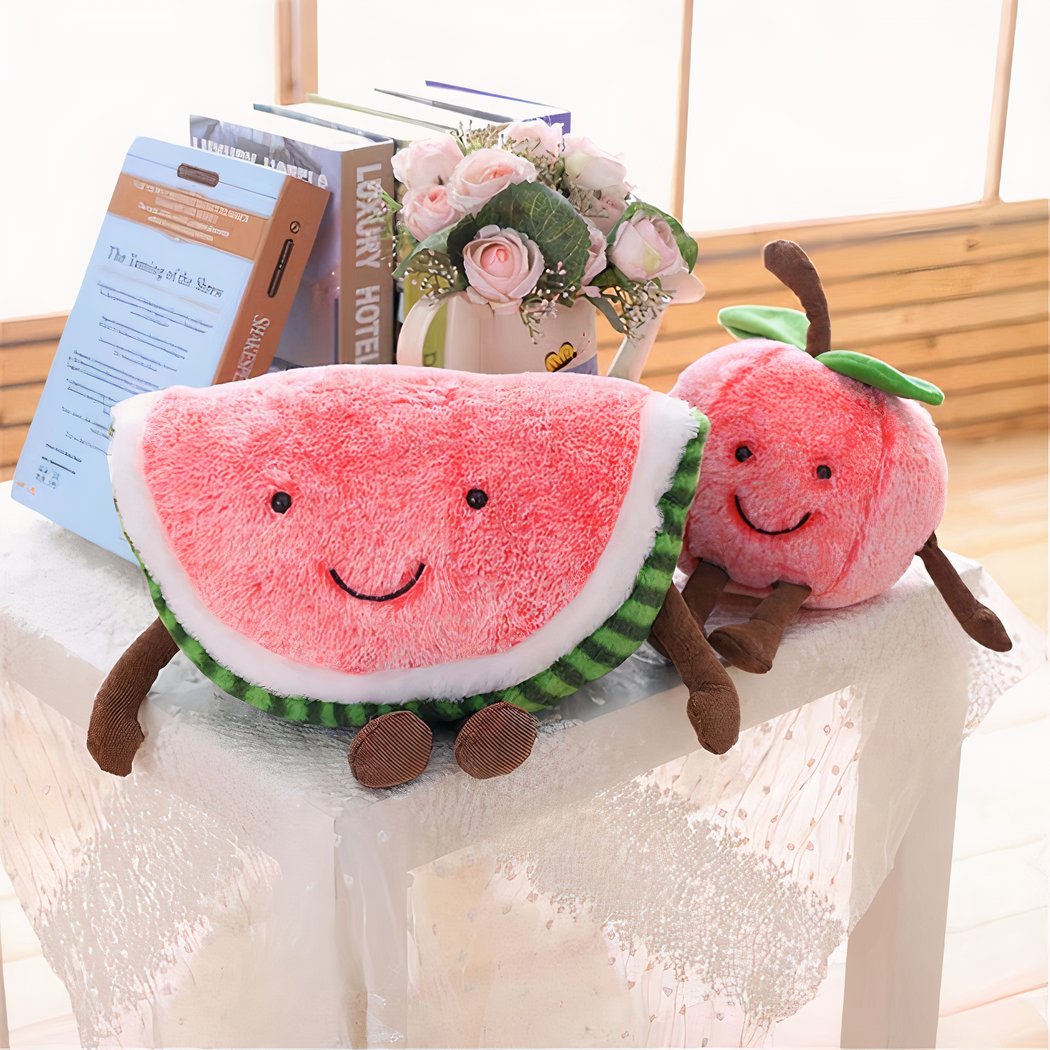 Peluche fruit cerise pour enfants